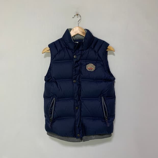 리바이스 빈티지 네이비 패딩 조끼 베스트 키즈 여성 S