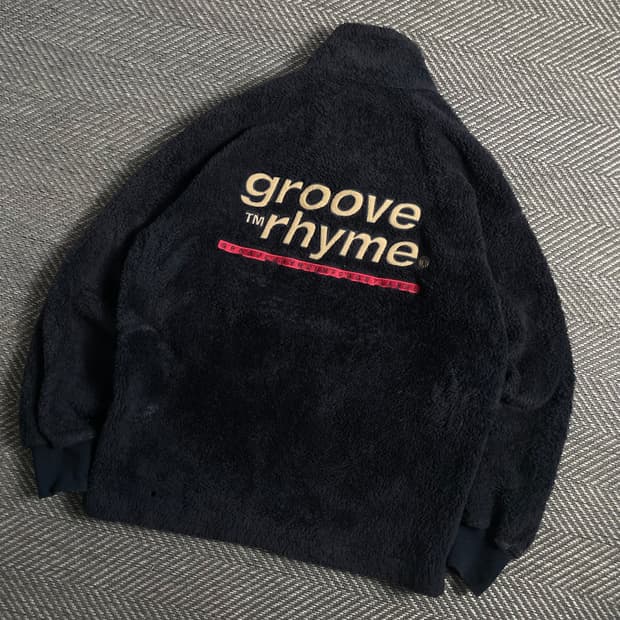 Groove Rhyme 하이넥 쉐르파 플리스 반집업y 4996