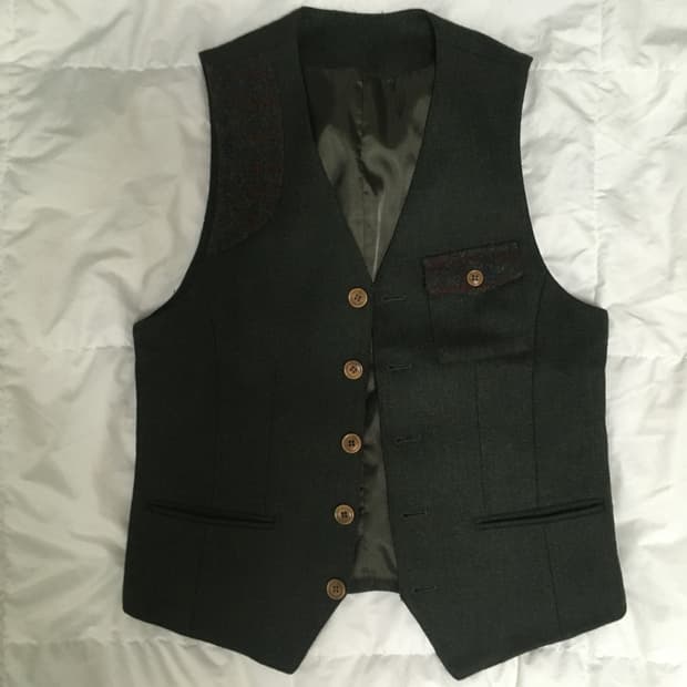 빈티지 모리걸 교복st 멋쟁이 양장조끼.