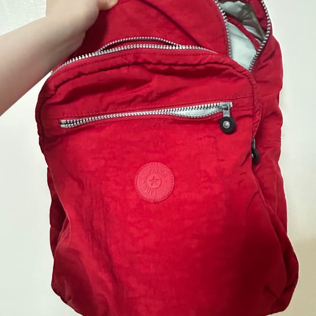 키플링 백팩 레드