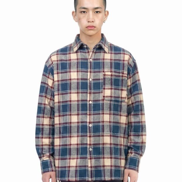 큐티에잇 가먼츠 체크 셔츠