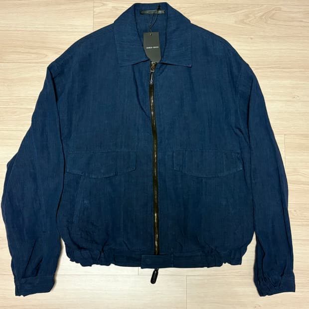 조르지오 아르마니 린넨 블루종 48사이즈 새상품