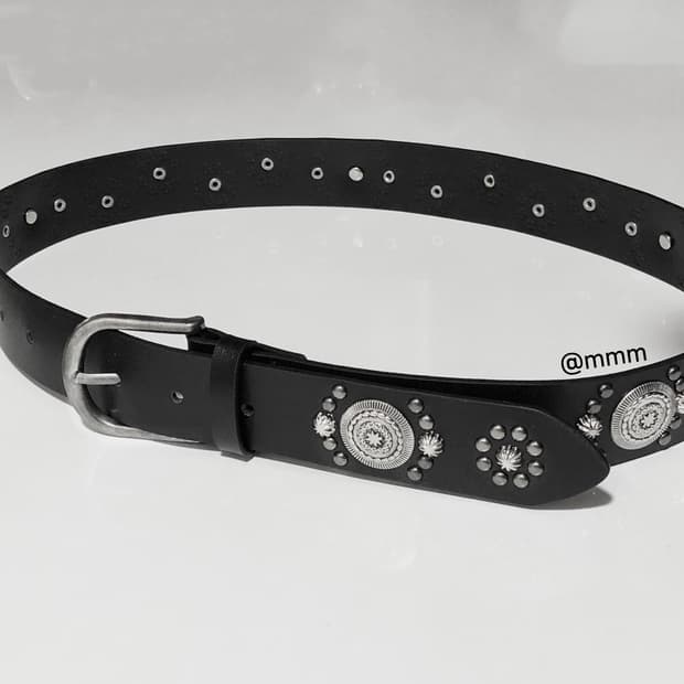 [Unisex] 웨스턴 찡 엠블럼 가죽벨트
