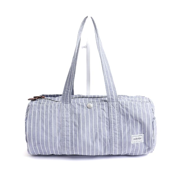[PORTER] 스트라이프 코튼 더플 토트백