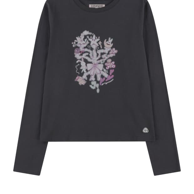 코이세이오 CORAL LONGSLEEVES CHARCOAL 