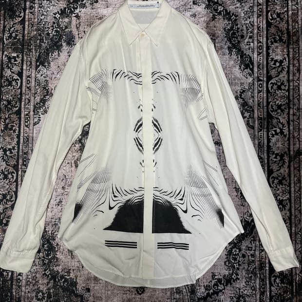 율리우스 한정판 818SHM1 그래픽 셔츠 