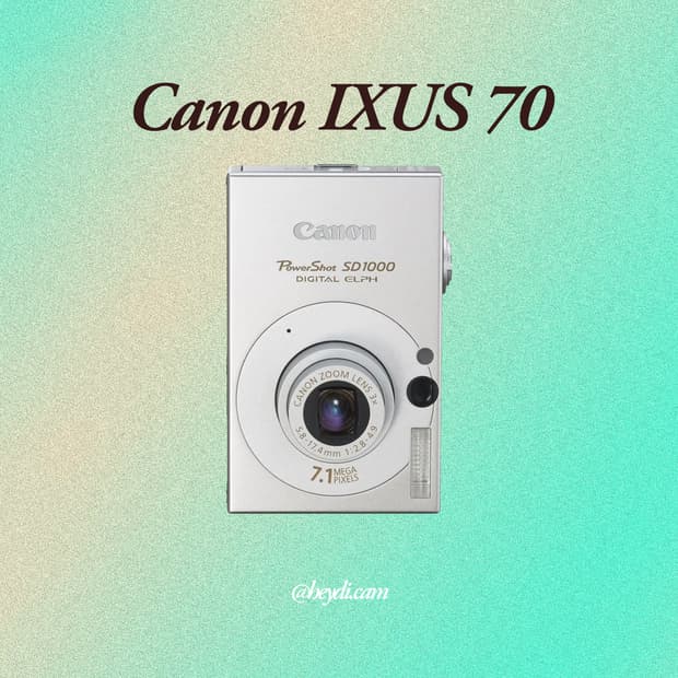 (강민경 아이브 리즈 은채) 캐논 ixus70실버 (SD1000, IXY