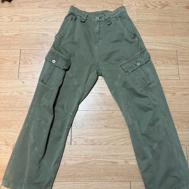 (28~30size) 세미와이드핏 카키 카고팬츠