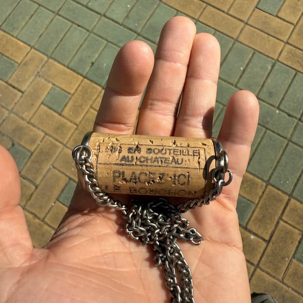 Martin margiela artisanal cork necklace