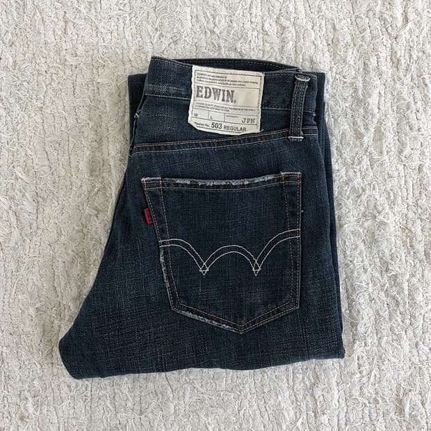 vintage EDWIN sulfur denim pants