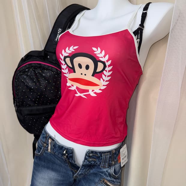 XS Paul Frank 줄리어스 캐미솔 핑크