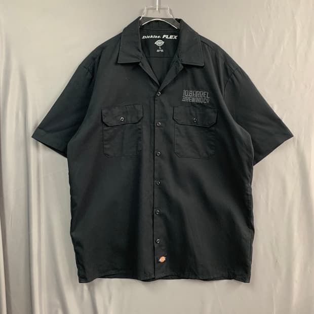 L 디키즈 더플 포켓 반팔 워크 셔츠
