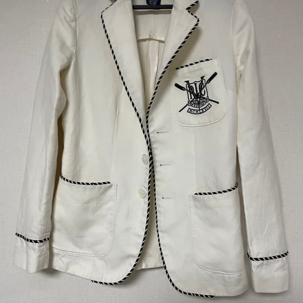 랄프로렌 아이보리 블레이저 2 사이즈