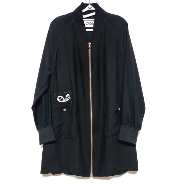 럭키슈에뜨 블루종 롱바람막이 (55-66) 상태최상