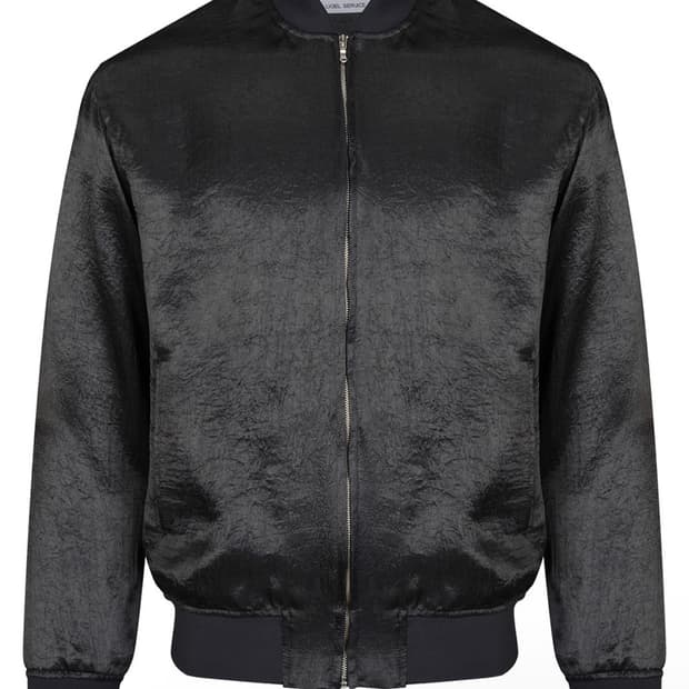  FLUTTER SATIN BLOUSON 1size