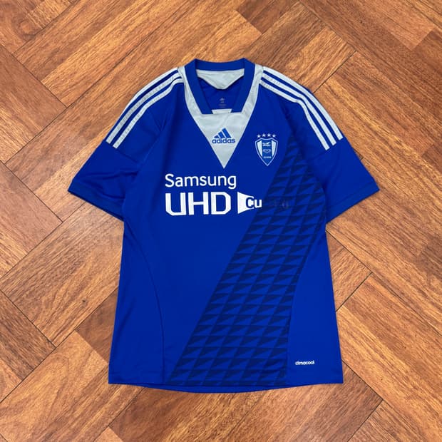 90 아디다스 수원삼성블루윙즈 14시즌 홈 유니폼(레오)