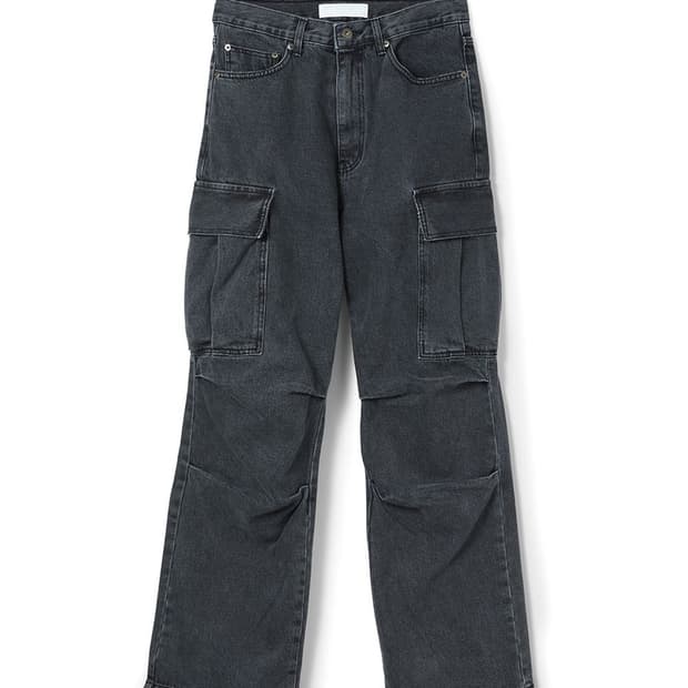 에스이오 S/E/O POCKET DENIM PANTS CHARCOAL