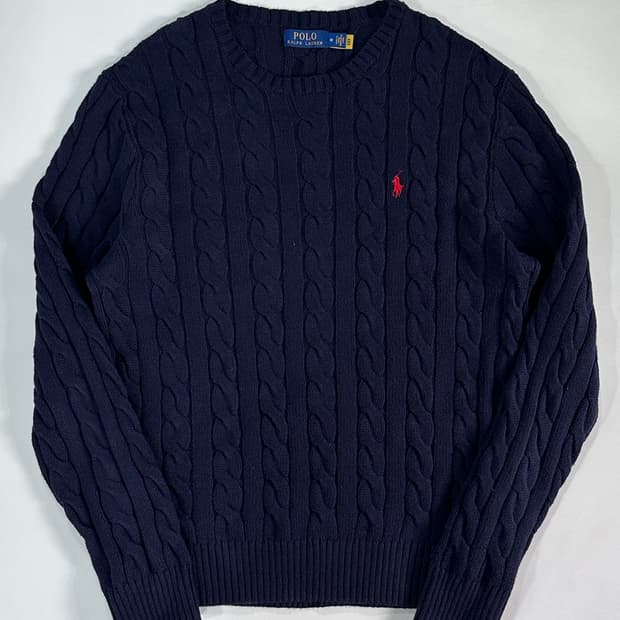 폴로 랄프로렌 네이비 케이블 니트 (va.29)