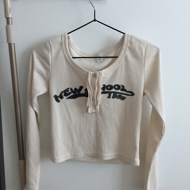 빈티지 크롭 긴팔