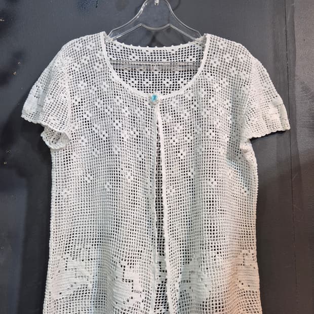 화이트 크로셰 가디건 77