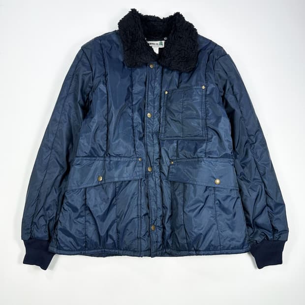 VTG 빈티지 퀼팅 워크자켓 네이비 L