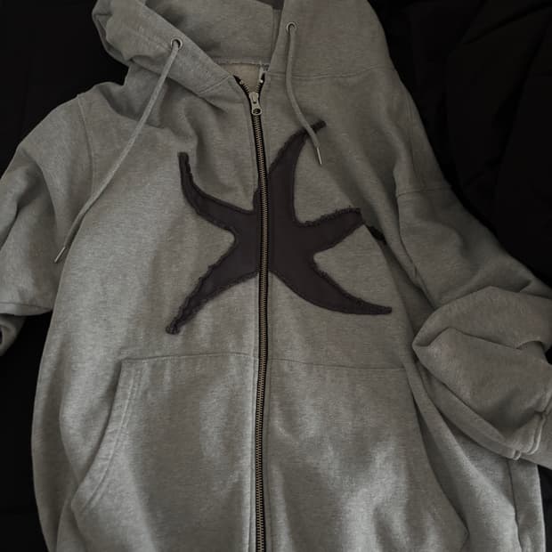더콜디스트모먼트 후드집업 그레이 M