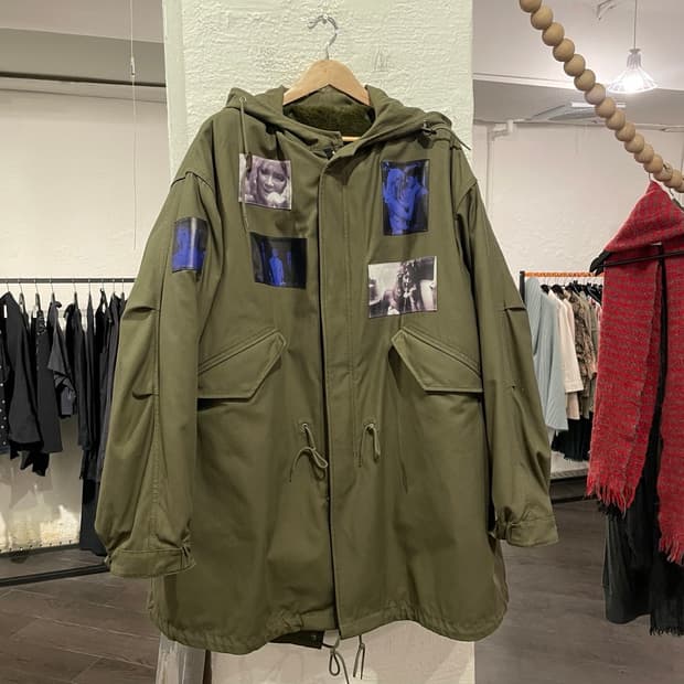 라프시몬스 19aw 블루벨벳 M54 파카