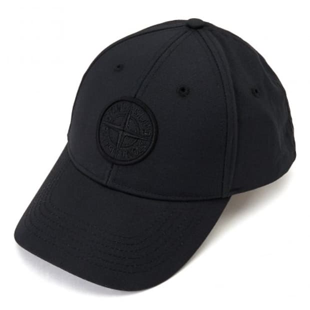 스톤아일랜드 코튼 로고 자수 베이스볼캡