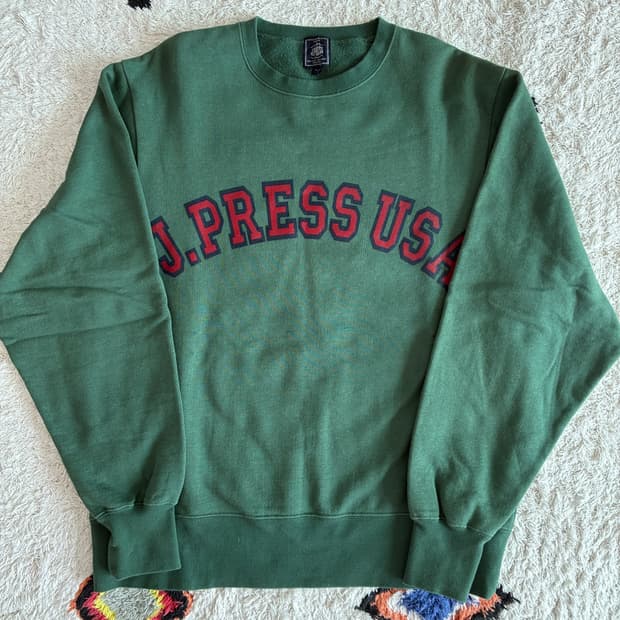 J.PRESS 로고 스웻셔츠 맨투맨
