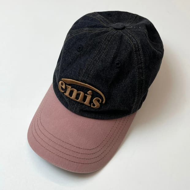 이미스 EMIS 워시드 배색 데님 볼캡 A1441   