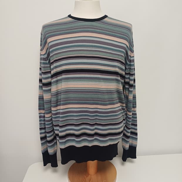 Paul Smith London 빈티지 멀티 스트라이프 울 니트[M]