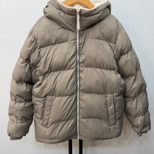 정품) 몽벨 25ss 여성 후리스 리버시블 패딩 M