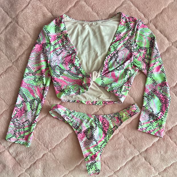 ASOS snake print bikini UK6