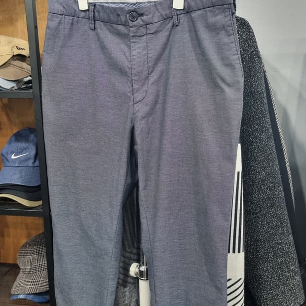 (HAZZYS) 헤지스 스판 일자핏 그레이색 바지 (33size)