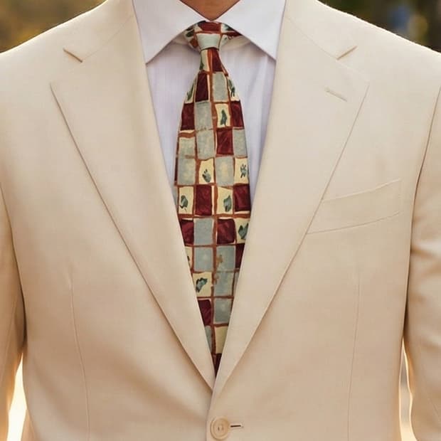 마리끌레르 실크 체크 패턴 넥타이 9.7cm A+~A등급 A19759