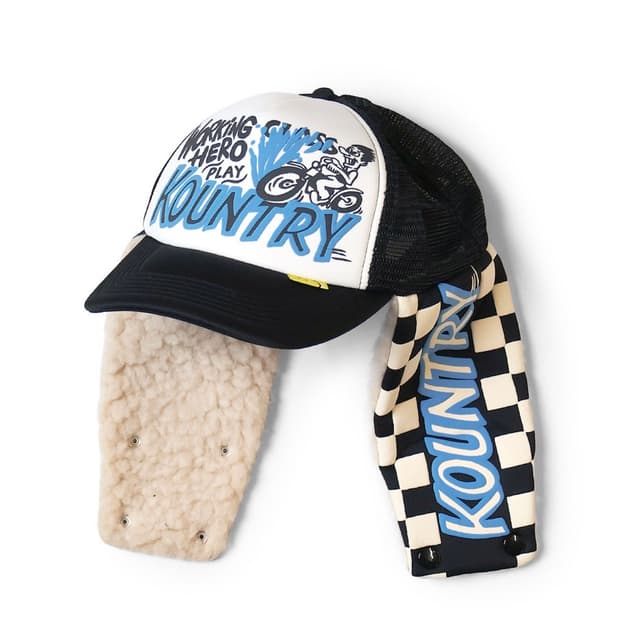 [2종류/미개봉새상품] kapital 캐피탈 리페어 럼버 트랙 캡 모자