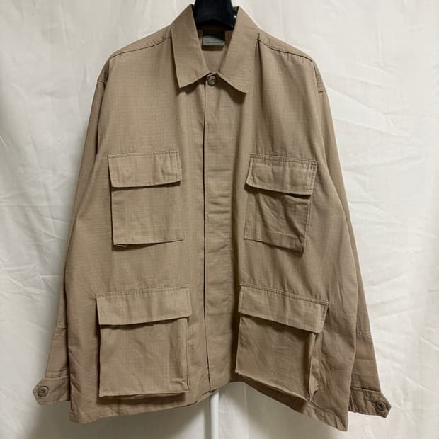 로스코 립스탑 BDU 밀리터리 자켓 / 베이지, LARGE-REGULAR