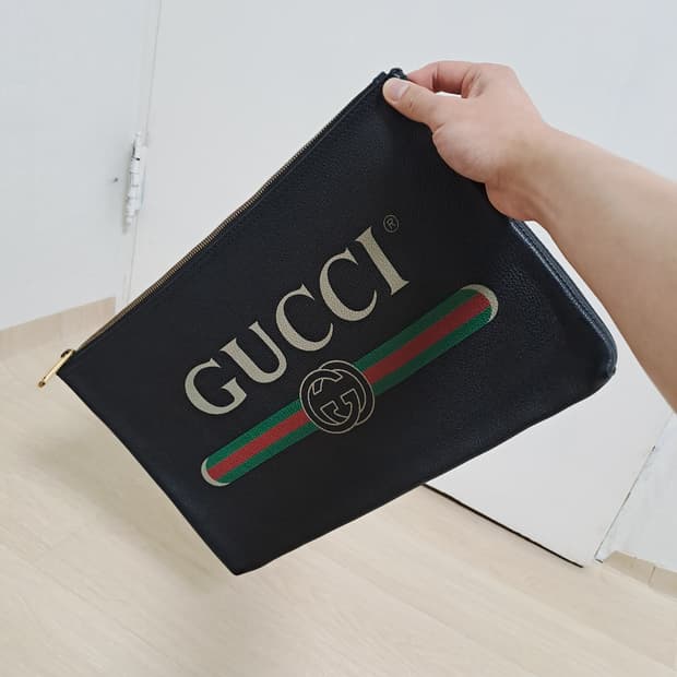 [100%/정품] 구찌 빅 로고 클러치백, 구찌클러치,구찌파우치,구찌가방