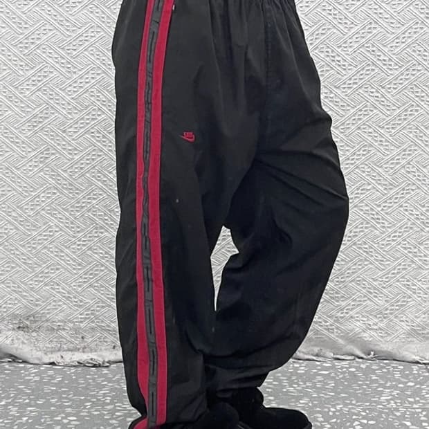 나이키 레트로 00's 라인 바람막이 조거 트랙팬츠 XL C09026