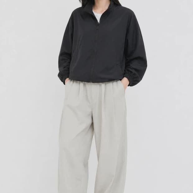 자주 블랙 여자 L 자켓 O0957