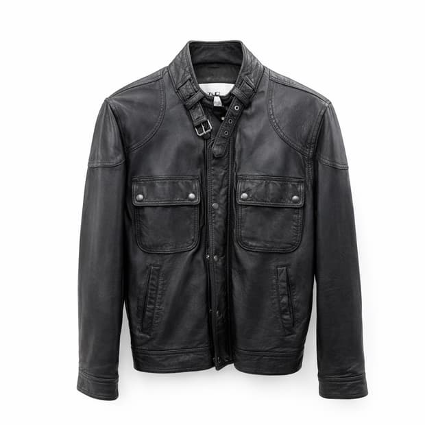 ZARA 블랙 양가죽 자켓 M