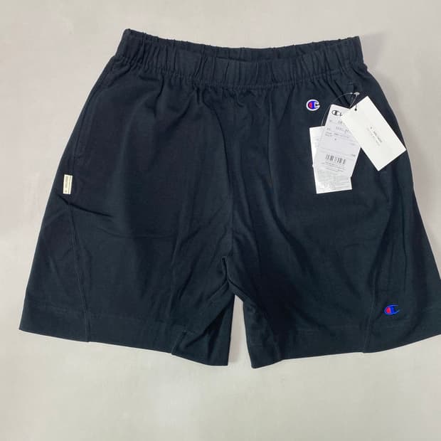 엔헐리우드x챔피온 콜라보 블랙 스웻 반바지 L