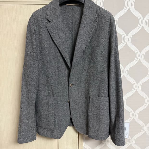 폴로 헤링본 울 블렌드 스포츠자켓 42R