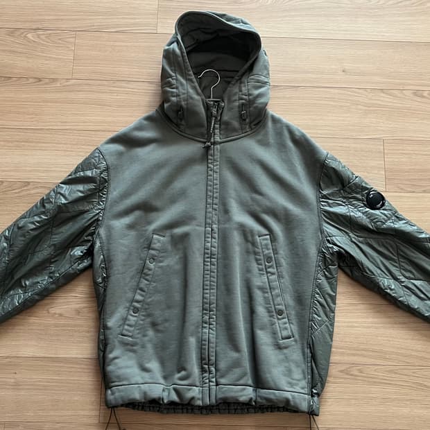 씨피 컴퍼니 다이애그널 레이즈드 플리스 Pfd 후드집업 xl 새상품