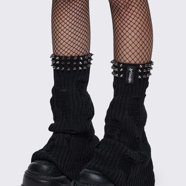Minga London Lexa ripped leg warmers