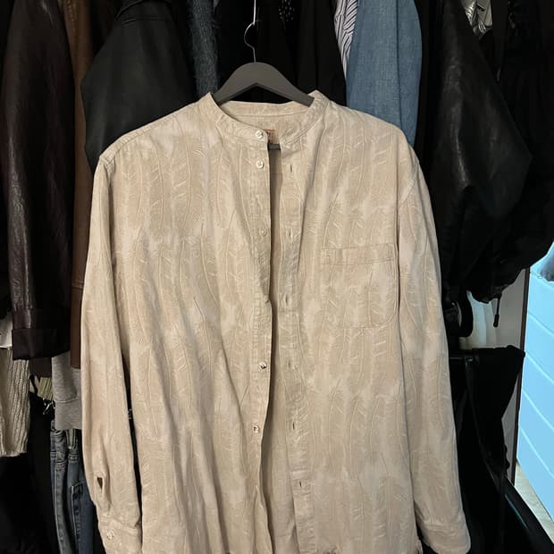 캐피탈 맥파이 데님 스탠드 셔츠 키나리