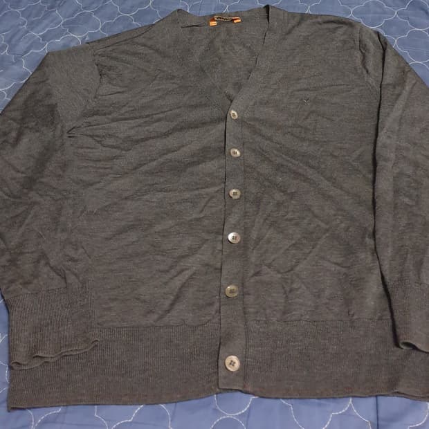 (빈티지) 갤럭시 카디널 클래식 울100% 가디건 (M)