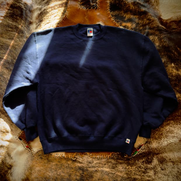 90S USA Russell Navy Sweatshirt