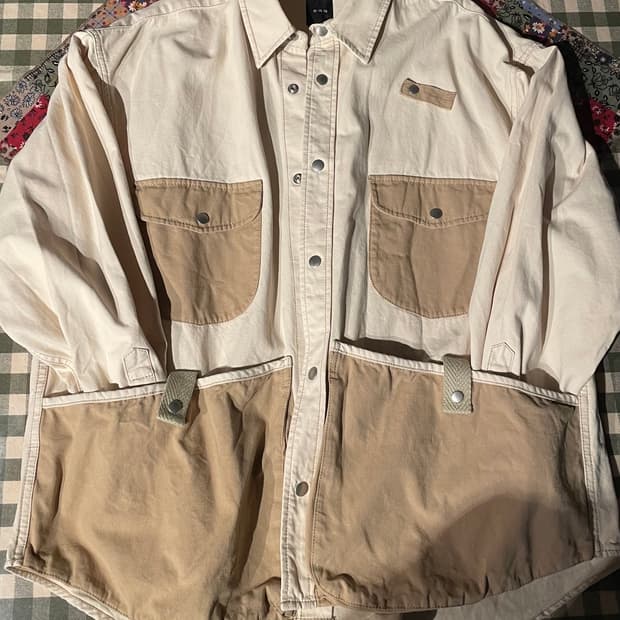 [Japanese Vintage] Beige Pocket Jacket