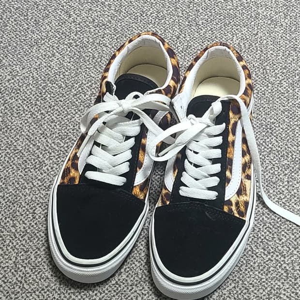 반스  해외판  레오파드 220mm  택만뗀 상태